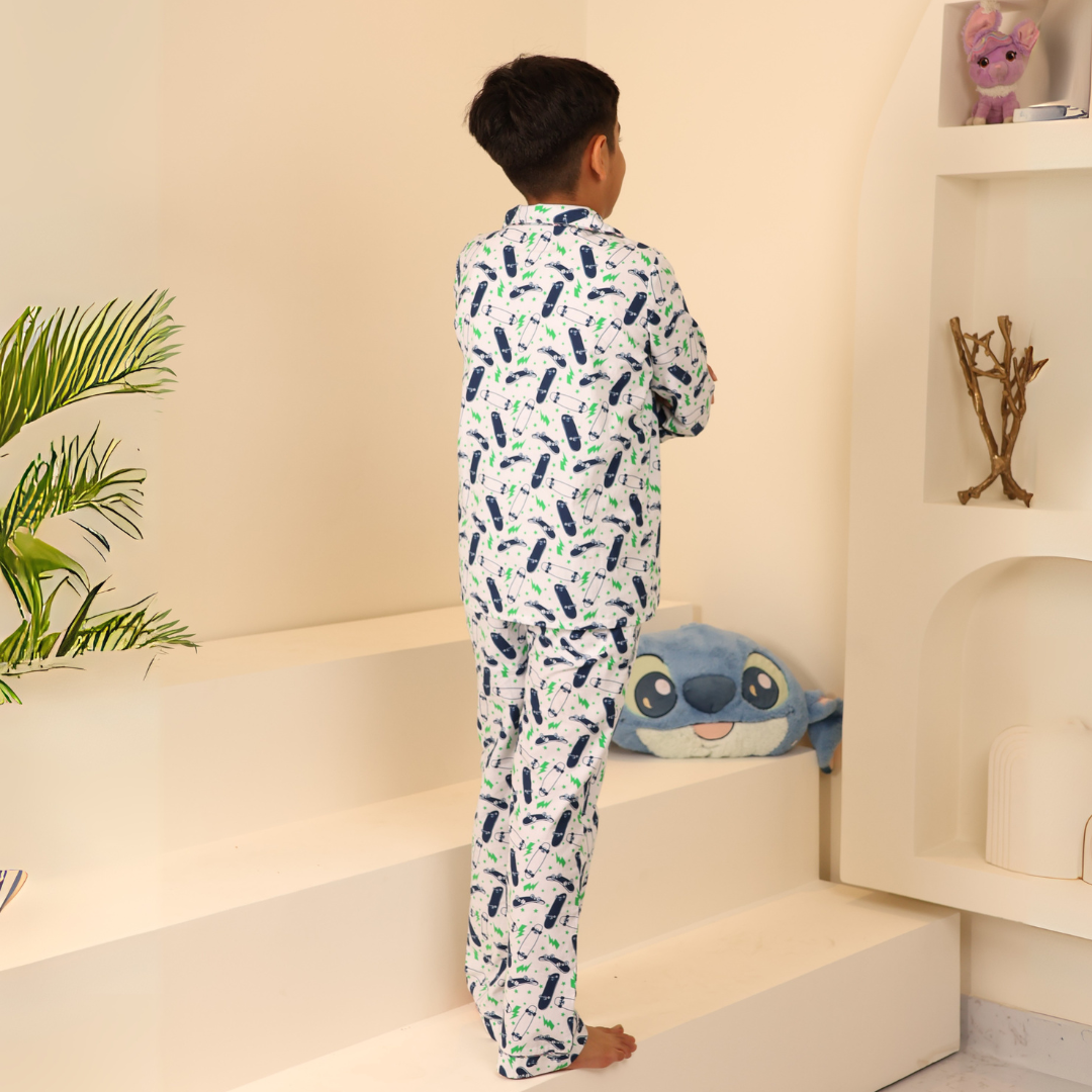 Skate Rush Print Nightsuit