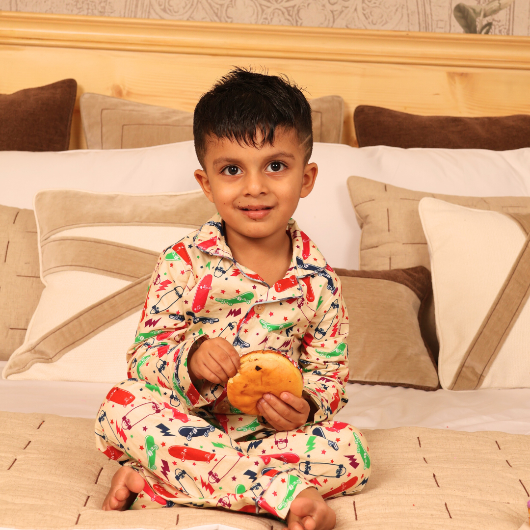 Skate Rush Print Nightsuit