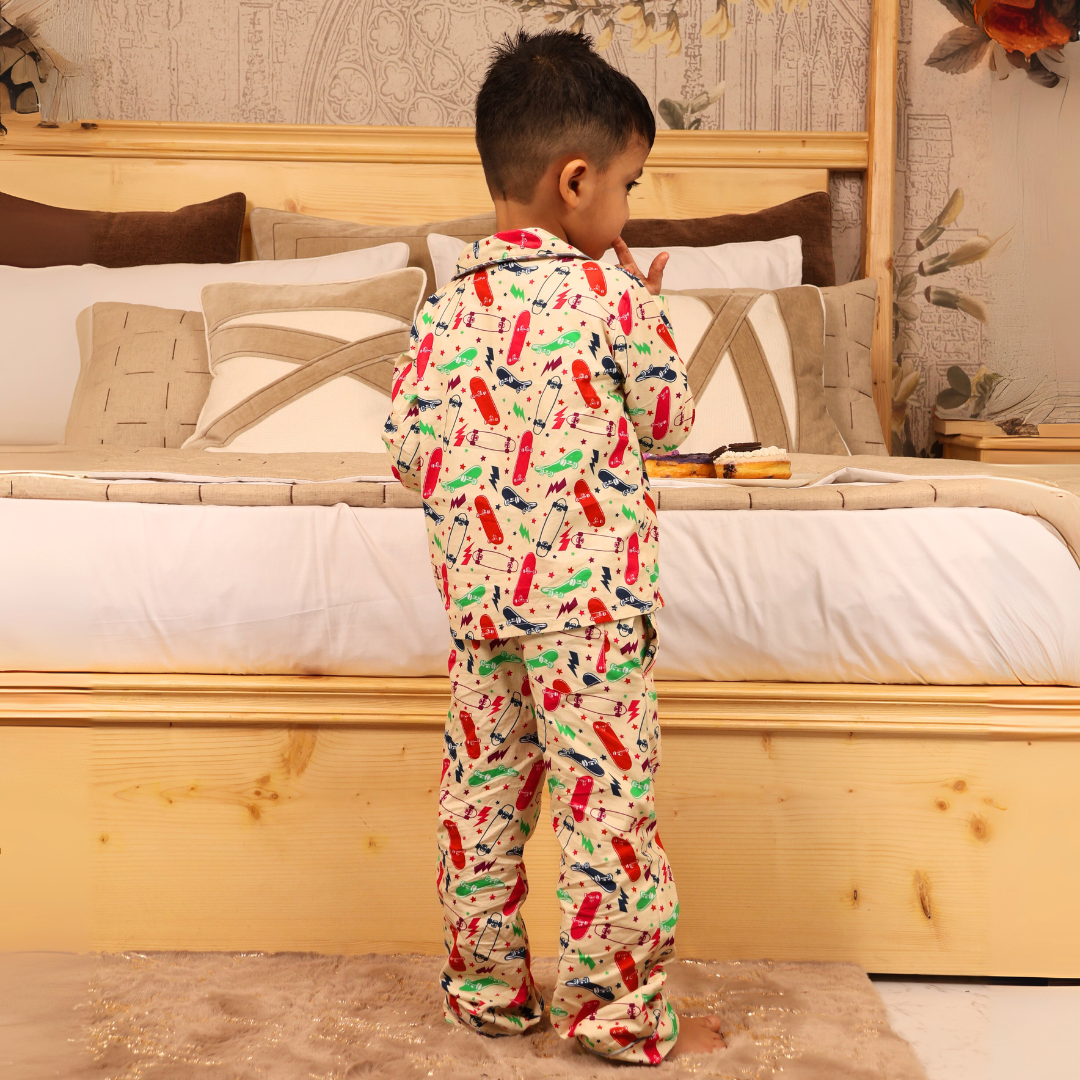 Skate Rush Print Nightsuit