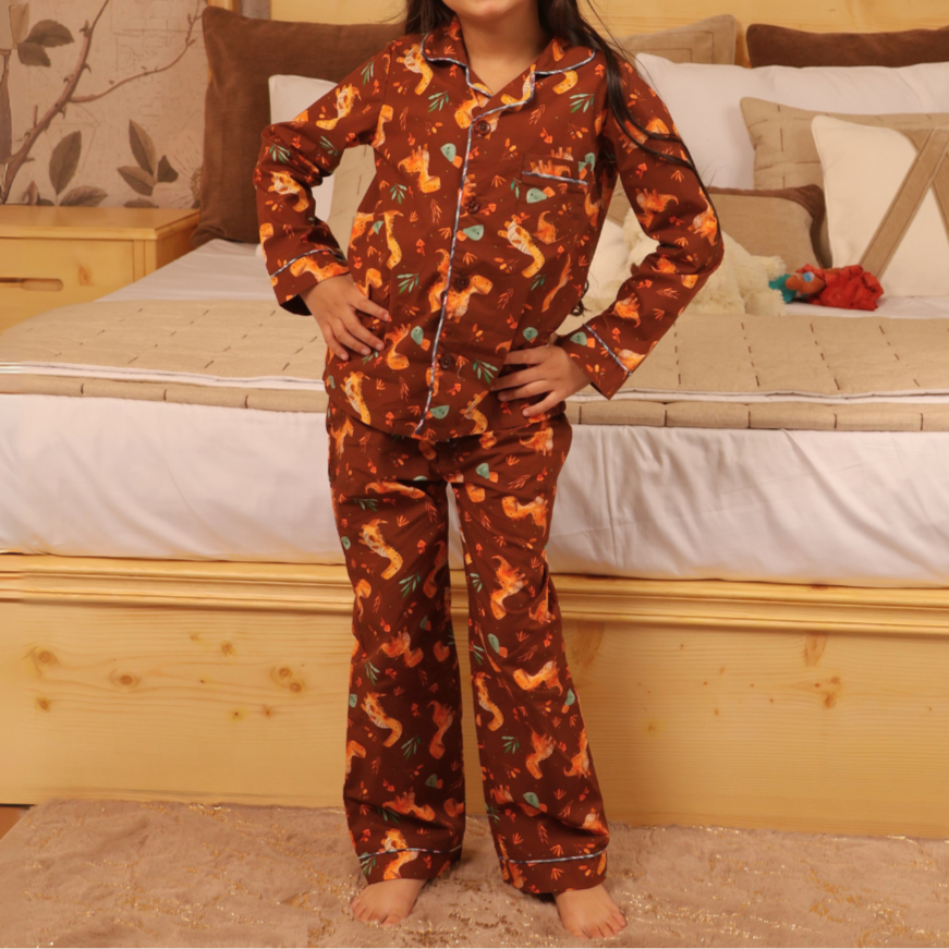 Dino Pals Print Nightsuit