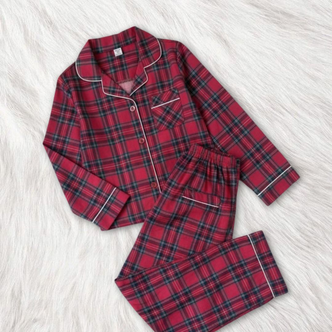 Cozy Club Nightsuit - Red