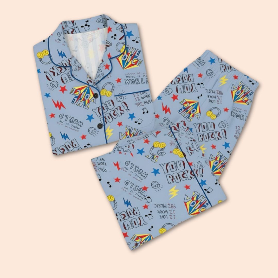 You Rock Print Nightsuit