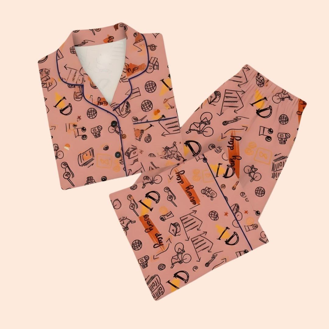 Everyday Genius Print Nightsuit