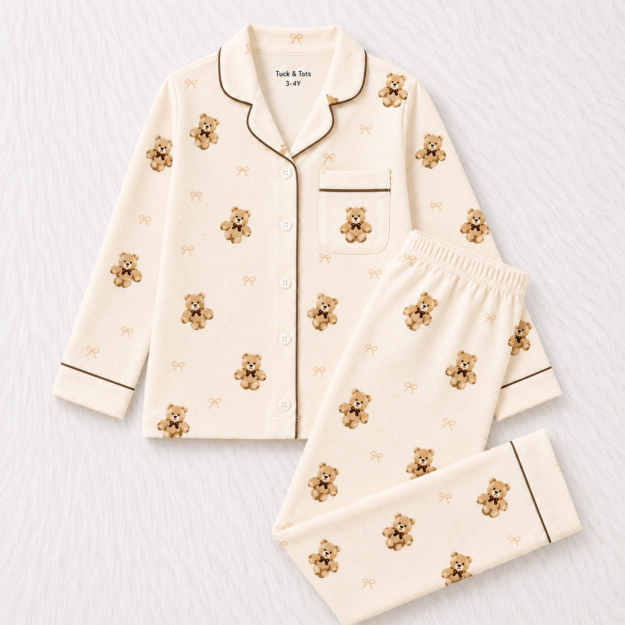 Little Bow Bear Nightsuit