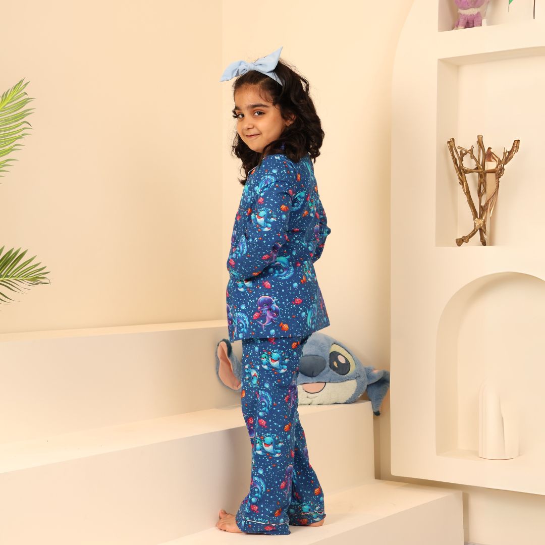 Underwater Snooze Print Nightsuit