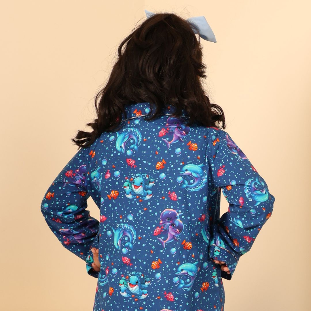 Underwater Snooze Print Nightsuit