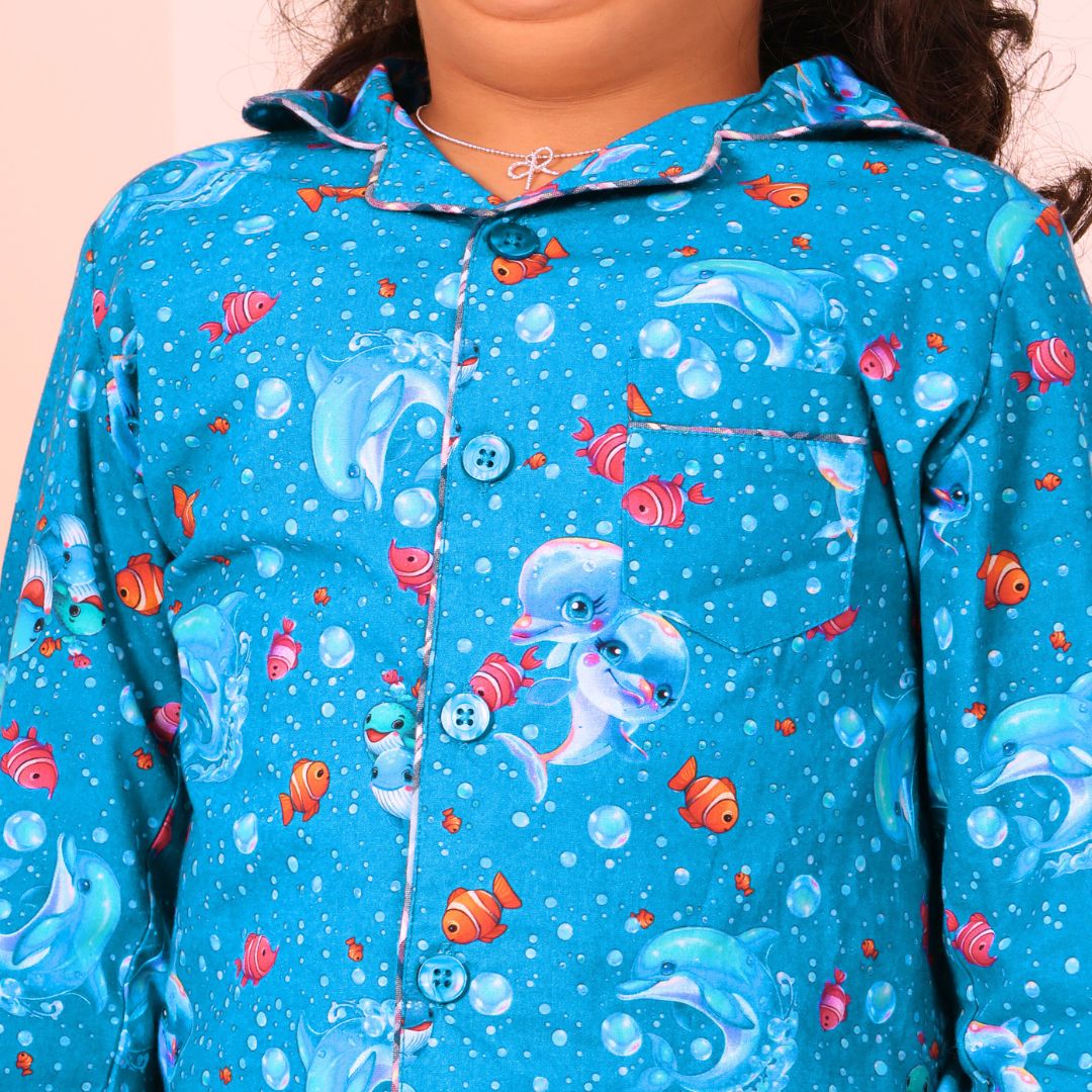 Underwater Snooze Print Nightsuit