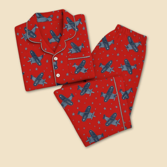Star Flyers Print Nightsuit