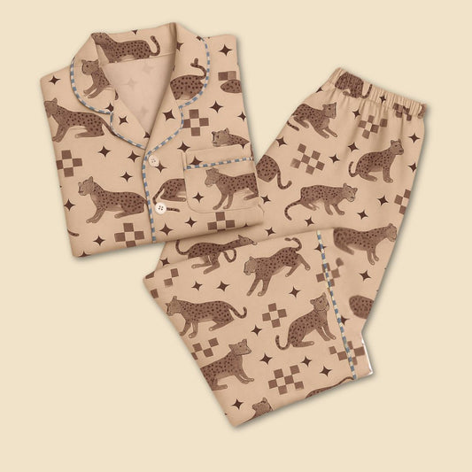 Leopard Lounge Print Nightsuit