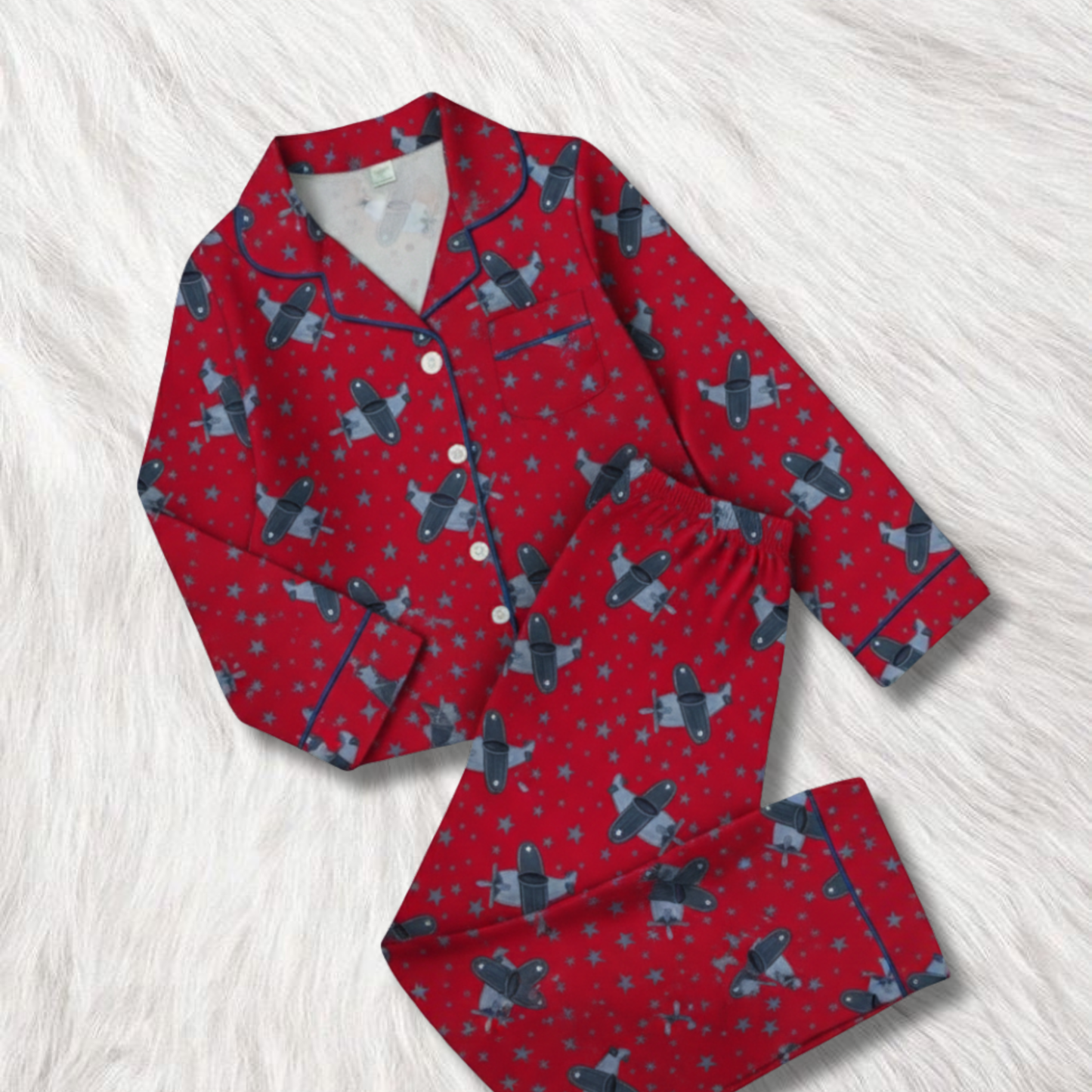 Star Flyers Print Nightsuit