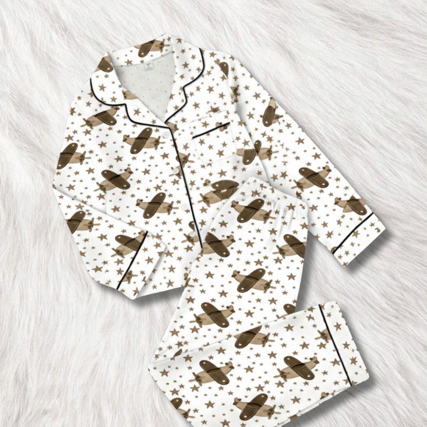 Star Flyers Print Nightsuit