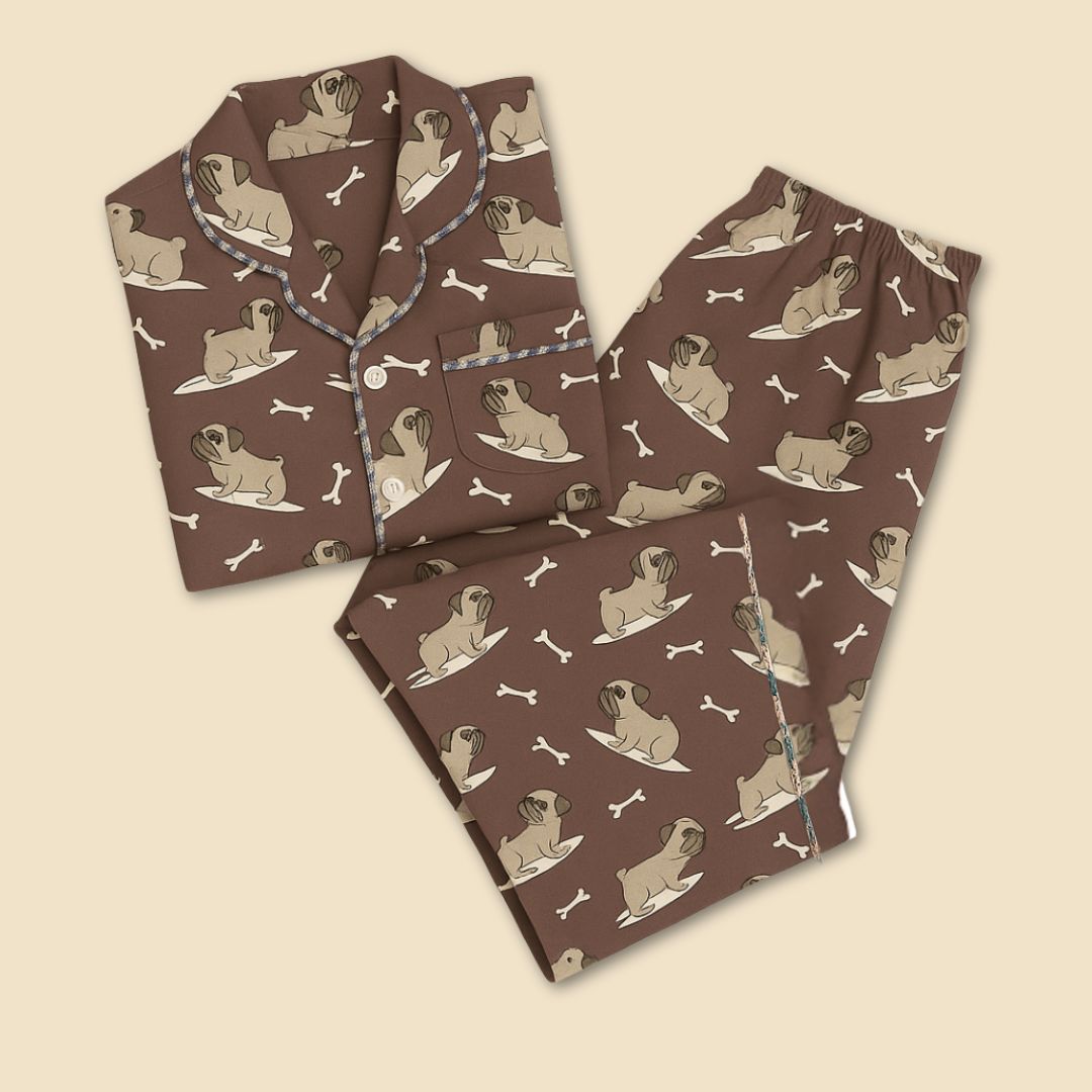 Pug & Play Print Nightsuit