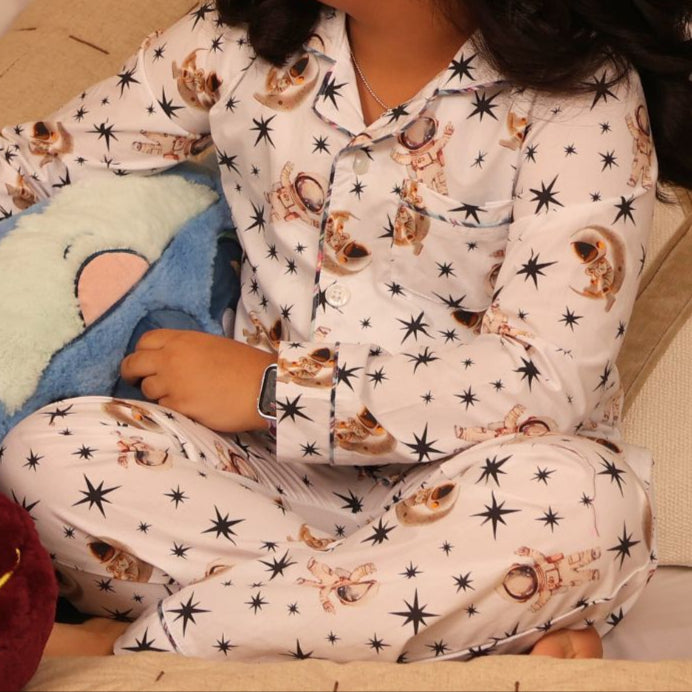 Starry Explorers Print Nightsuit