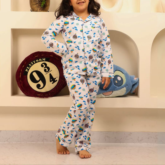 Up and Away Print Nightsuit