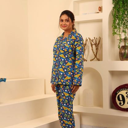Cozy Crust Print Nightsuit