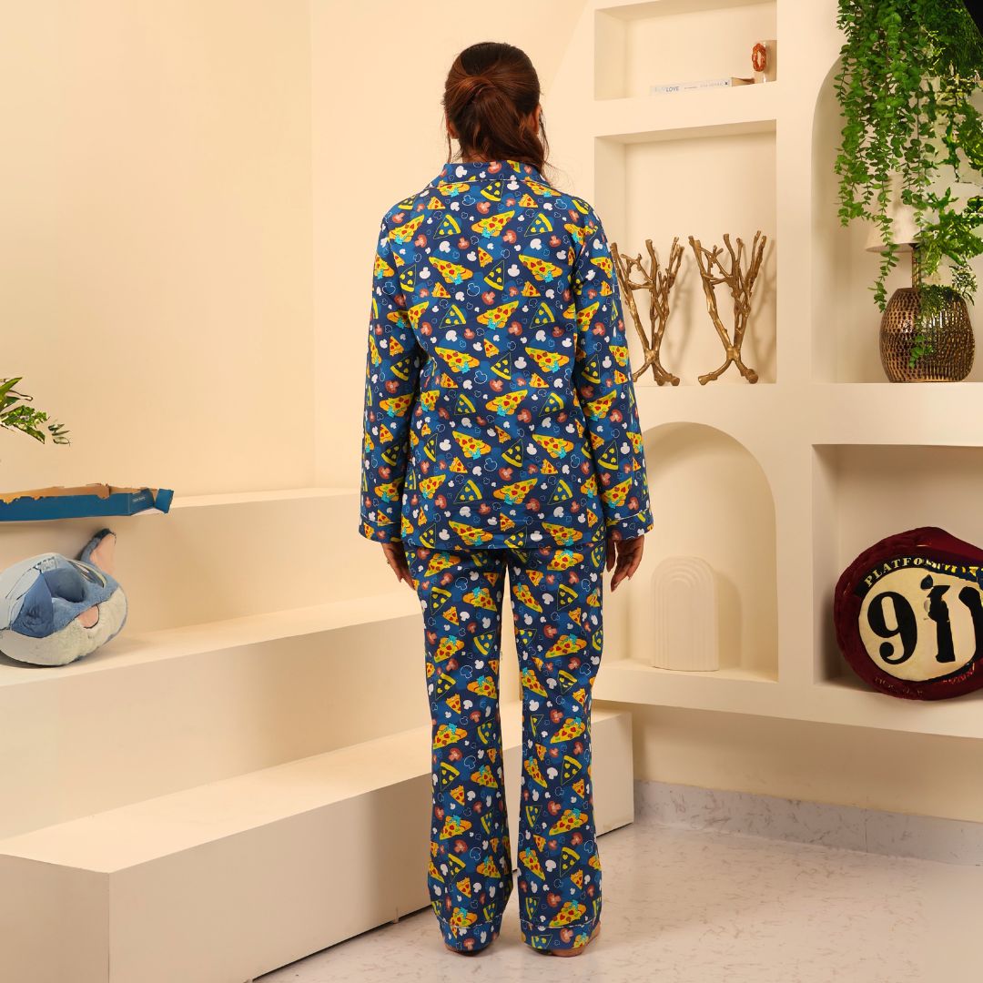 Cozy Crust Print Nightsuit
