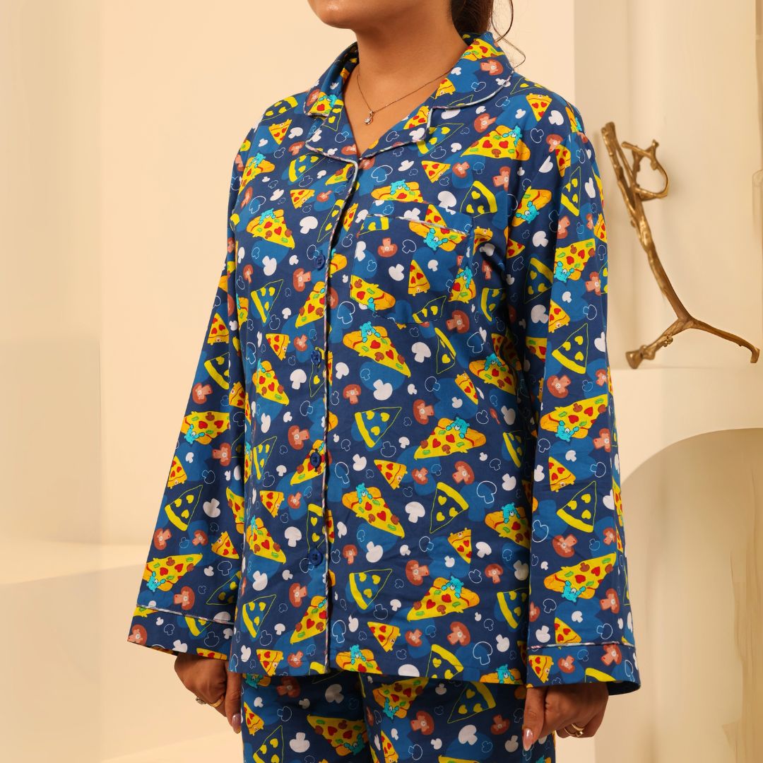 Cozy Crust Print Nightsuit