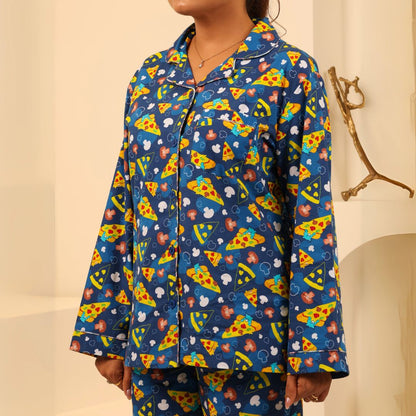 Cozy Crust Print Nightsuit