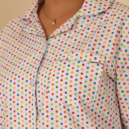 Candy Dots Print Nightsuit