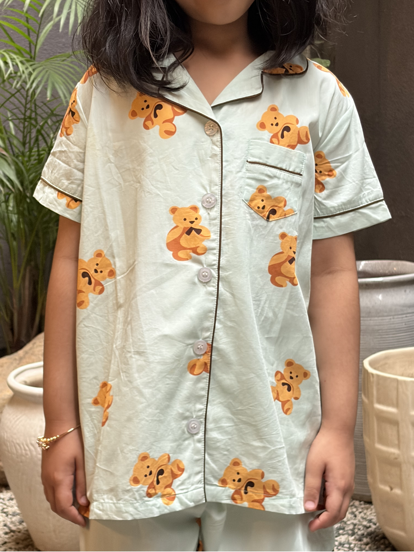 Cubby Dreams Nightsuit- Pastel Green