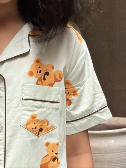 Cubby Dreams Nightsuit- Baby Blue