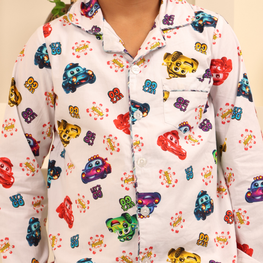 Cars Print Nightsuit