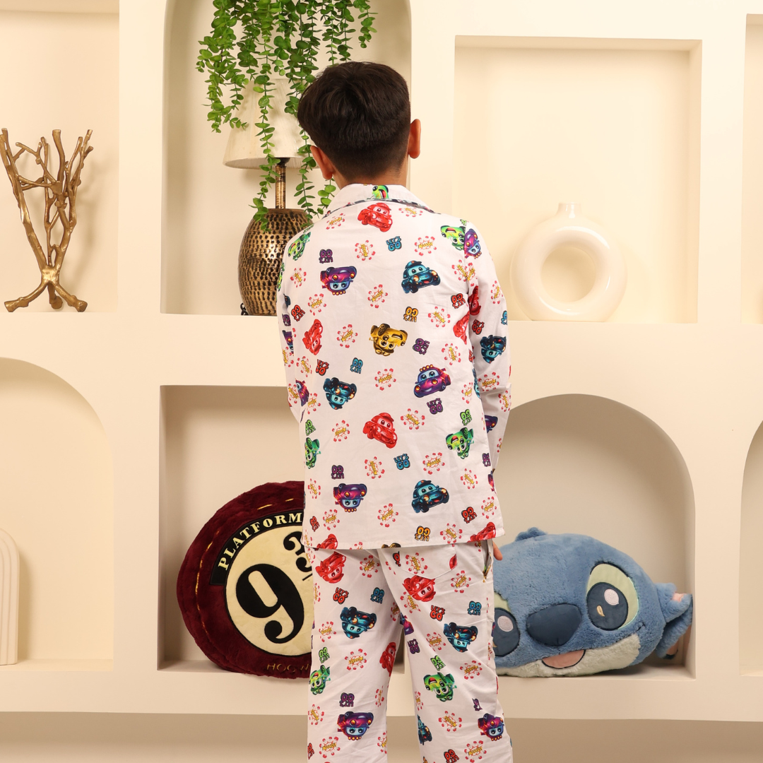 Cars Print Nightsuit
