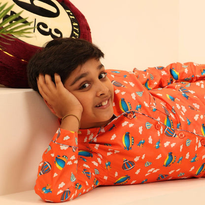 Up and Away Print Nightsuit