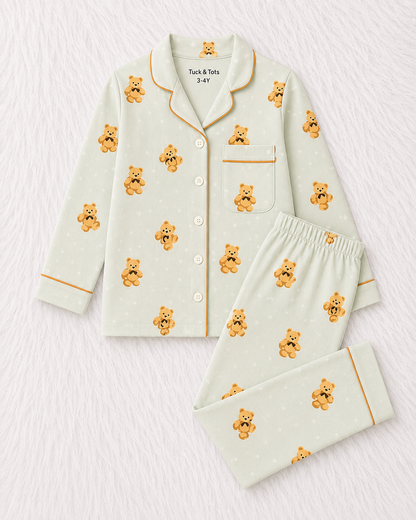 Cubby Dreams Nightsuit- Pastel Green