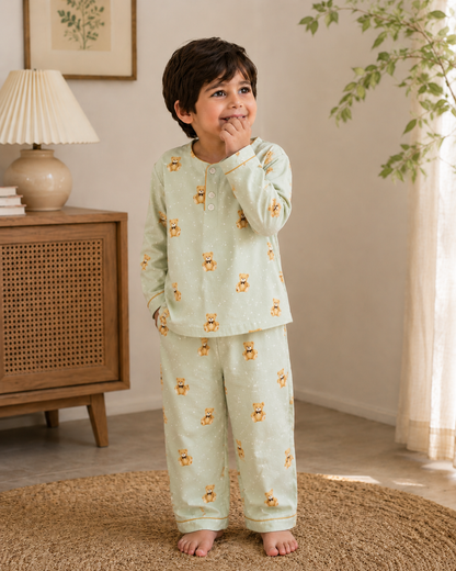 Cubby Dreams Nightsuit- Pastel Green
