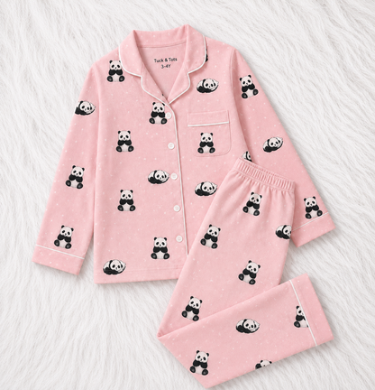 Panda Snooze Nightsuit- Blue