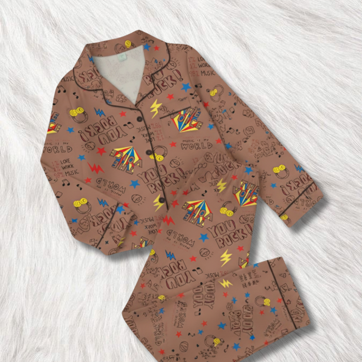 You Rock Print Nightsuit