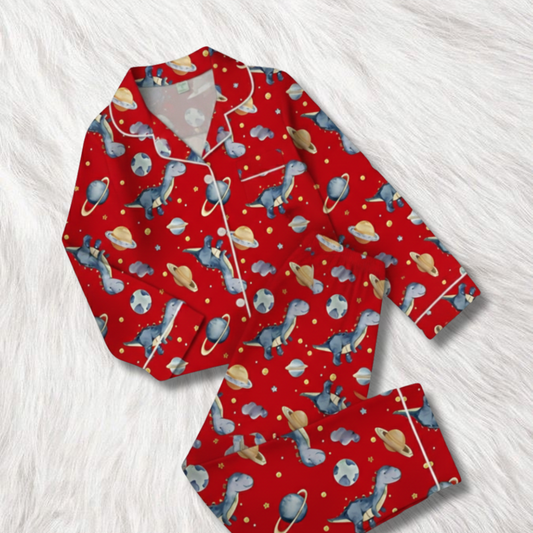 Astro Dino Print Nightsuit