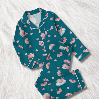 Blush Bubbles Print Nightsuit