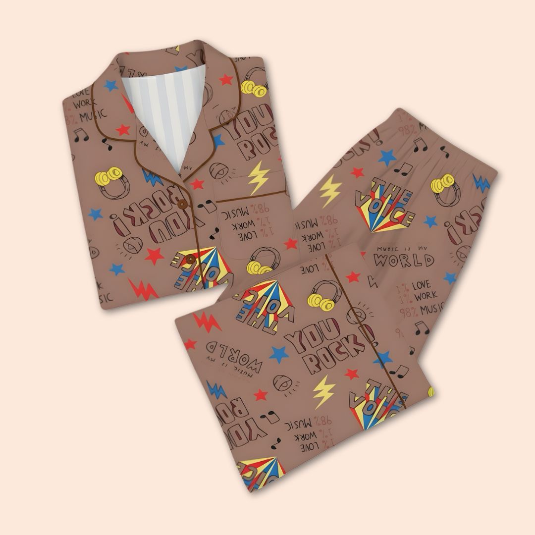 You Rock Print Nightsuit