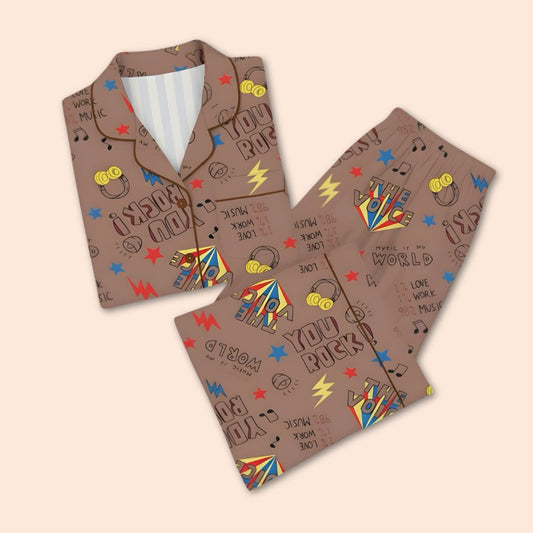 You Rock Print Nightsuit