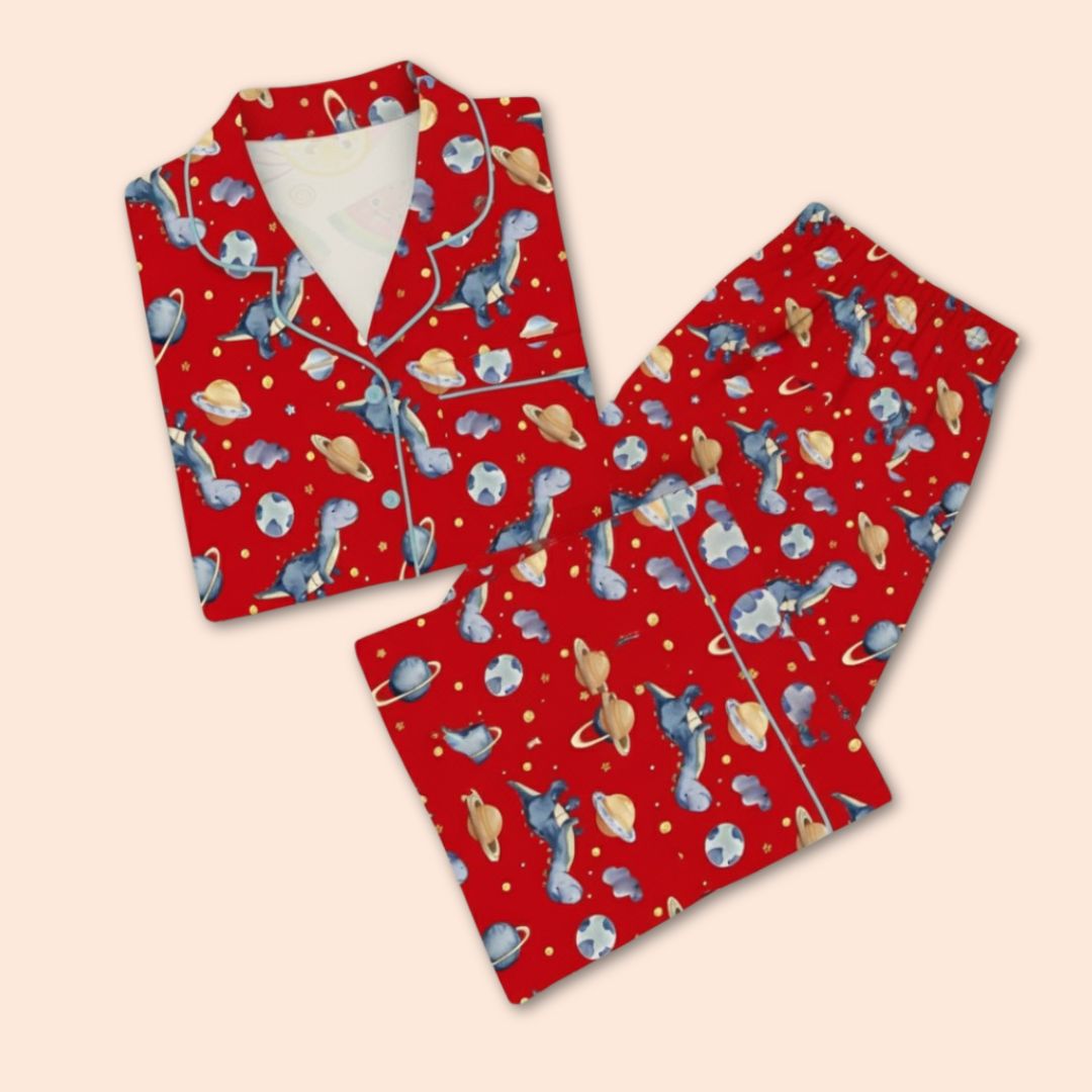 Astro Dino Print Nightsuit