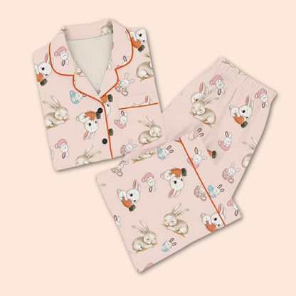 Bunny Hugs Print Nightsuit