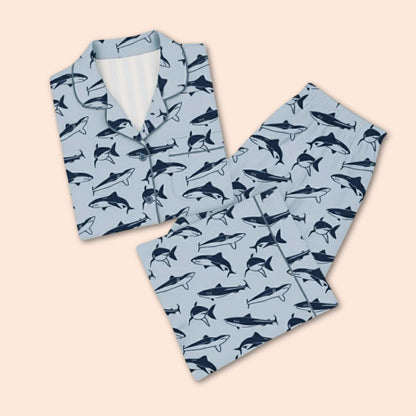 Shark Tales Print Nightsuit
