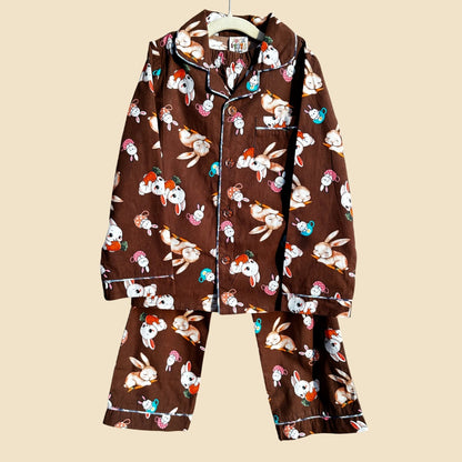 Bunny Hugs Print Nightsuit