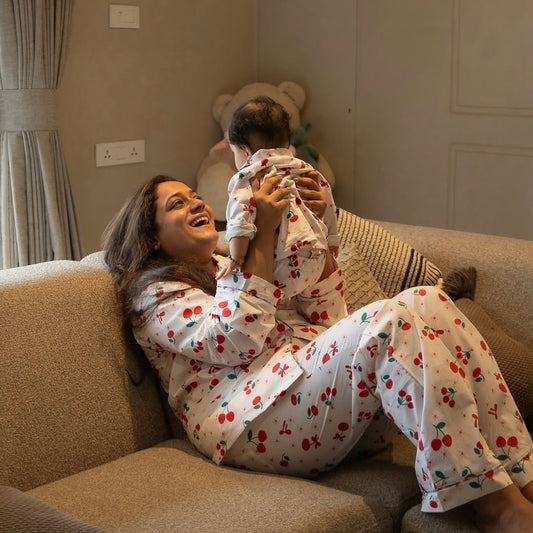 Cherry Pop Print Nightsuit