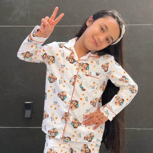 Sleepy Bears Print Nightsuit