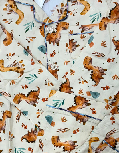 Dino Pals Print Nightsuit