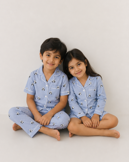Panda Snooze Nightsuit- Green